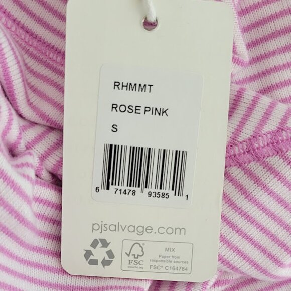 PJ SALVAGE striped pajama top short sleeve Sz S NEW - Picture 7 of 7